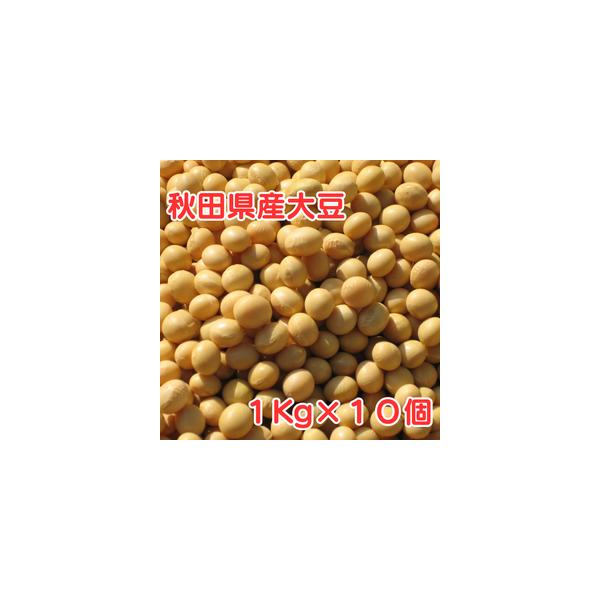 大豆 10kg 秋田県産 リュウホウ 国産 味噌 豆腐 煮豆 多用途でご利用