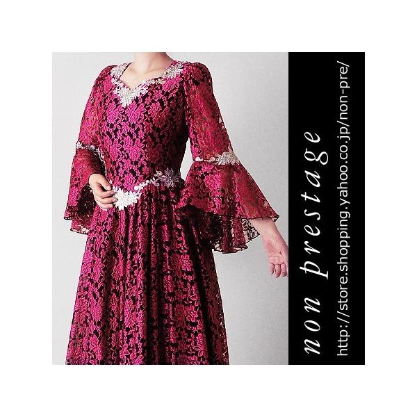 アビバーレ] 細見せスパンコール刺繍ドレス [OP497-3811] ロングドレス