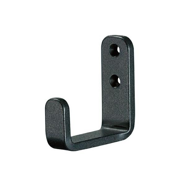 鋳鉄製 黒 フック 付属品付き 杉田エース 鋳鉄南部鉄器風 黒いフック L形フック ブラック ネジ付き