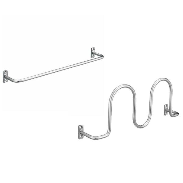 ●シンプルな形状のスリッパホルダーです。扉裏にスリッパを収納できます。汎用性の高いストレートタイプと、しっかりと差し込める波型タイプがございます。●転び止め、タオル掛け、タオルハンガーとしてもご使用いただけます。付属品：十字穴付皿タッピンね...