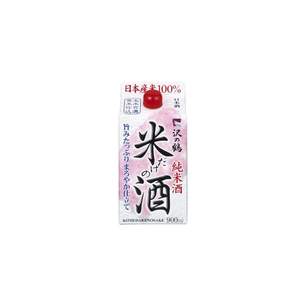 日本酒 沢の鶴 米だけの酒 パック（Ｎ）  900ml 1本