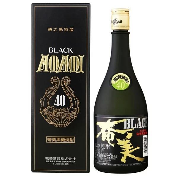 焼酎　黒糖焼酎　徳之島　奄美　白麹　ＢＬＡＣＫ奄美 長期樫樽貯蔵　40度　720ml