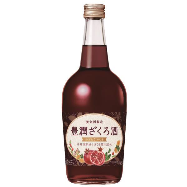 養命酒製造 豊潤ざくろ酒 700ml / リキュール ハーブのお酒/ざくろとハーブをブレンド 酸味と渋みの絶妙なバランス/ストレート ロック 炭酸割り お湯割り