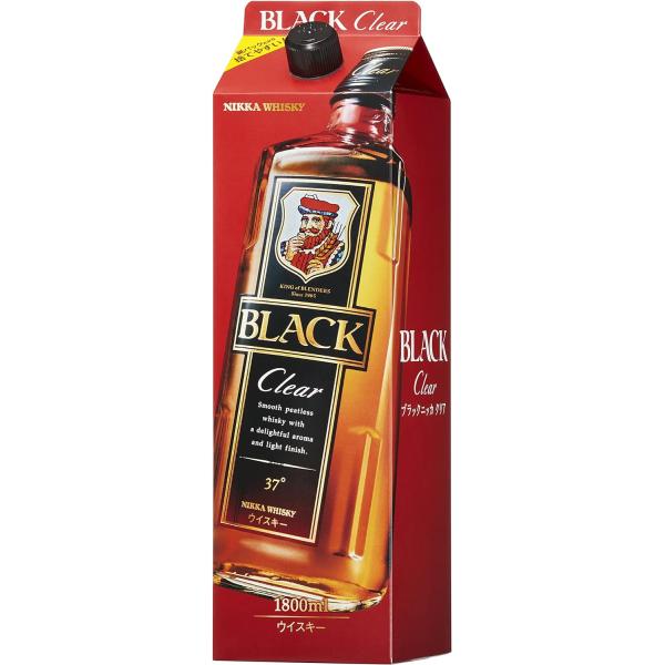 ブラックニッカ クリア ウィスキー アサヒ クリアブレンド 1.8L 紙