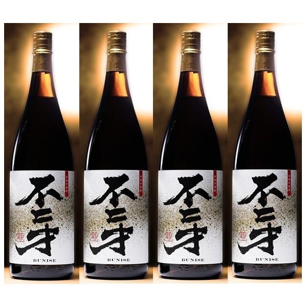 ギフト プレゼント お歳暮 クリスマス 焼酎 芋焼酎 白麹 不二才 ぶにせ 25度 1.8L 瓶 4本 鹿児島県 佐多宗二商店