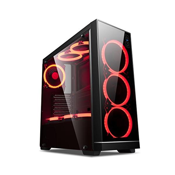 GOLDEN FIELD Z3 ミドルタワー型PCケース 強化アクリルパネル タッチ