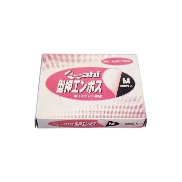 型押エンボス手袋　M　200枚入ｘ40箱●ケース販売お徳用【取り寄せ商品・即納不可・代引き不可・返品不可】 型押エンボス手袋 M 200枚入x40箱○ケース販売お徳用【取り寄せ商品