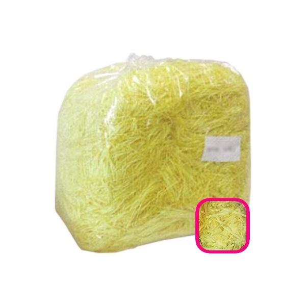 【送料無料】紙パッキン(ペーパークッション)　カラーパッキン　1mm幅　レモン　1kg【メーカー直送・代引き不可・時間指定不可・沖縄、離島不可】
