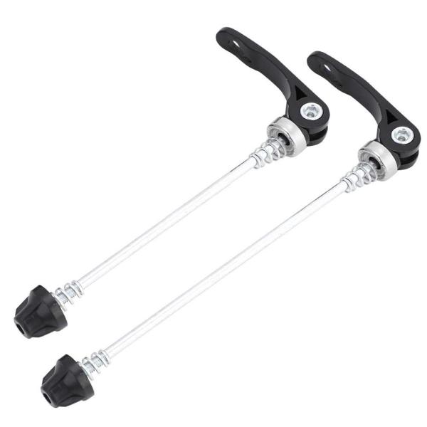 2pcs 自転車クイックリリース クイックリリースレバー 前後セット フロント＆リア アルミ合金製 軽量 ホイールパーツ バイクメンテナンス 自転車修