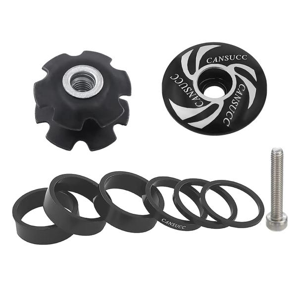 SeonFook 自転車ヘッドセットステムスペーサー アルミニウム合金製 28.6mmフォークスタンドパイプ 2mm/3mm/5mm/10mm 軽量ス