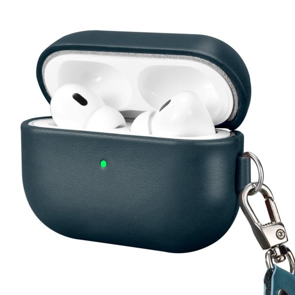 AirPods Pro 2 用 ケース 本革(2022年9月発売専用)落下防止 耐衝撃 保護ケース AirPods Pro2 レザーケース カバー 分