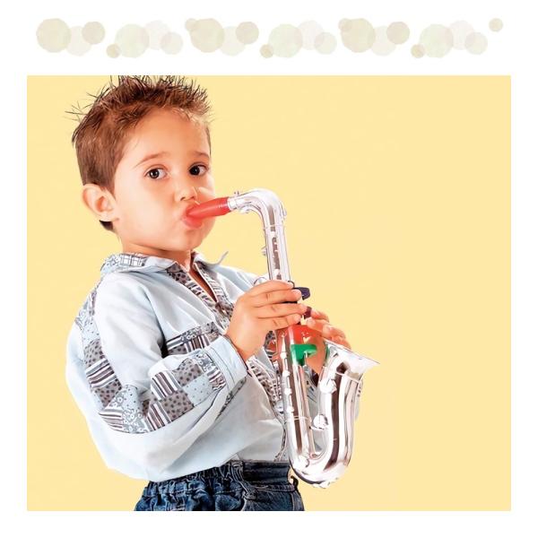 おもちゃの楽器 シルバーサックスフォン 4keys 37cm 教育玩具 ギフト 注目ブランド 出産祝い プレゼント 誕生日 子ども