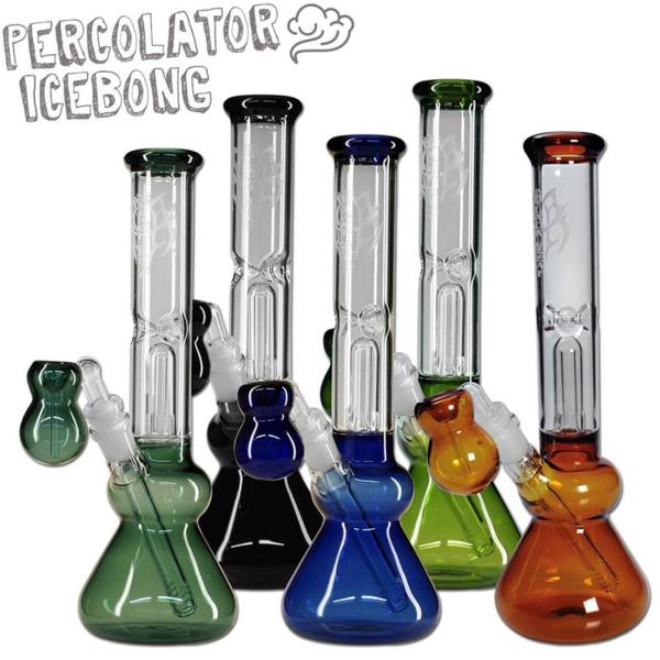 ガラス ボング 3層式 アイシング パイプ 30cm 水パイプ アクアパイプ