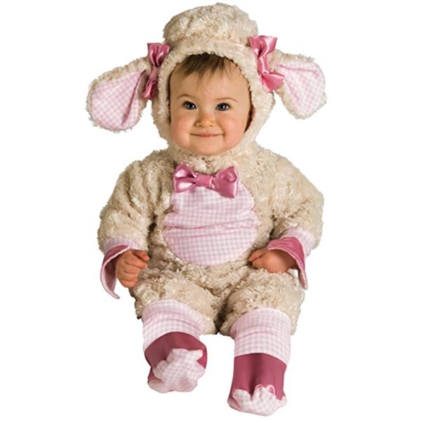 とってもキュート☆モコモコ羊さんの赤ちゃん用コスチュームです!!起毛した生地と切り返しのピンクのチェック生地がなんとも絶妙にマッチ☆股のところは、オムツ替えに便利なベルクロテープが付いています☆リボンと蝶ネクタイもポイントです!!■ 対象年...