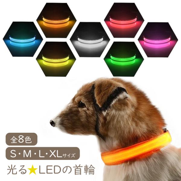 犬 首輪 光る Led ペット 夜間 散歩 事故防止 安全 メール便送料無料 即納 Sho Ledchoker ノップノップ 通販 Yahoo ショッピング
