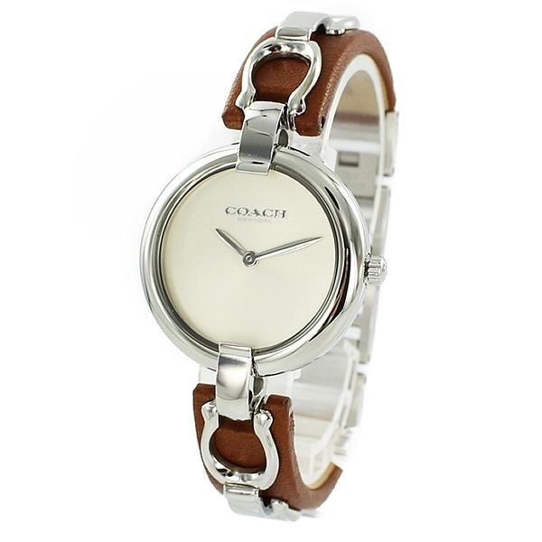 コーチ レディース Chrystine クリスティー ブラウン レザー 革ベルト バングル ブレスレット あすつく 腕時計 腕時計ノップル 通販 Yahoo ショッピング