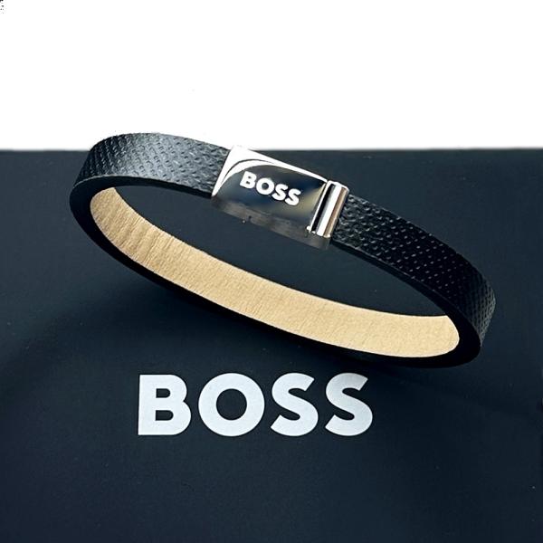 BOSS（HUGO BOSS） ヒューゴ ボス レザーブレスレット メンズ