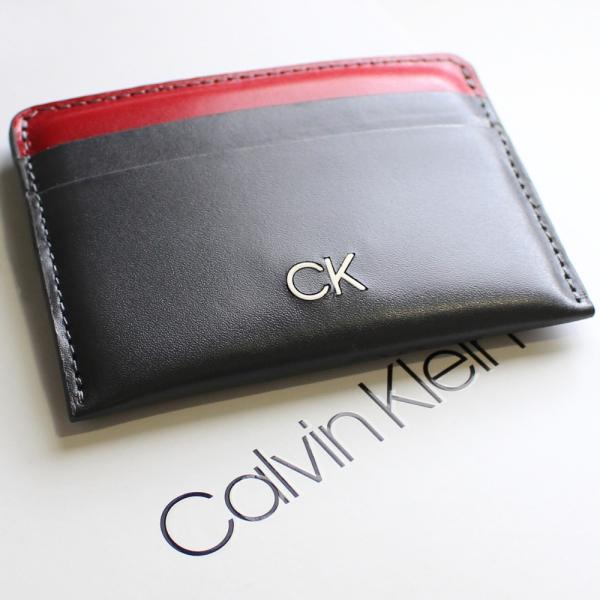 ck Calvin Klein カルバンクライン カードケース メンズ 革 本革