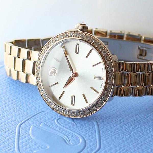 スワロフスキー 時計ゴールド スワロフスキー 腕時計 レディース ギフトに最適 上品 ローズ