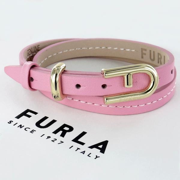 FURLA フルラ レザー ブレスレット レディース 二重巻き 誕生日