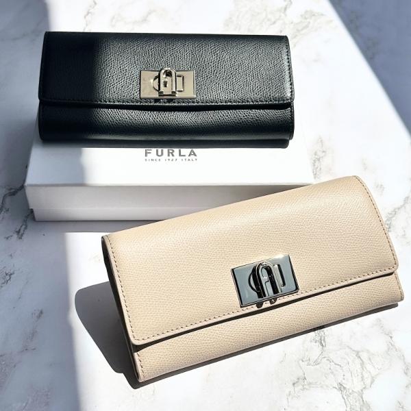 新品✨フルラ 長財布 ウォレット 札入 コイン カードケース ピンクベージュ 財布 レディース ミニ財布 本革 シボ カードケース コインケース