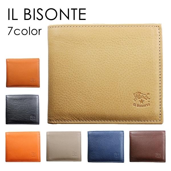 IL BISONTE イルビゾンテ 財布 二つ折り メンズ レディース 本革