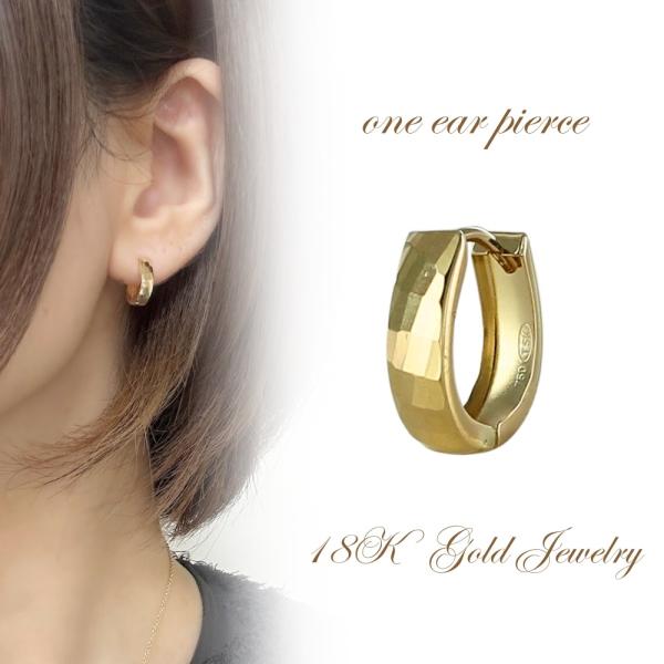 18金 K18 ピアス メンズ フープ　馬蹄 楽天市場】18K 18金 ピアス 馬蹄 ホースシュー k18 シンプル