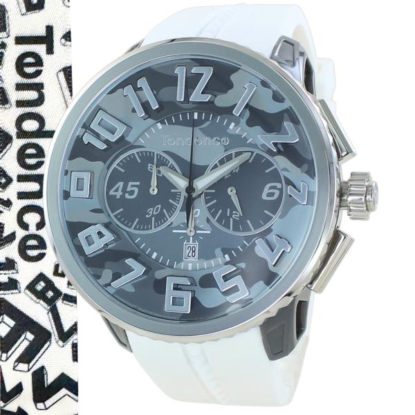 Tendence（テンデンス） 腕時計 メンズ 迷彩 グレー ビッグフェイス