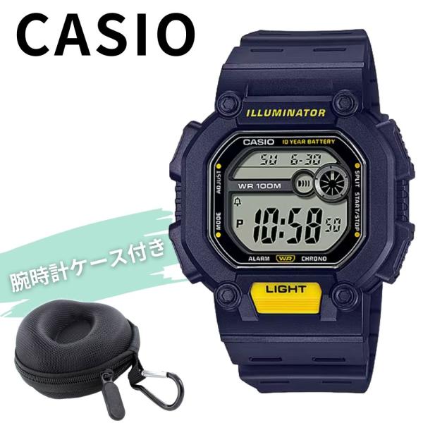 CASIO（カシオ） 腕時計 メンズ デジタル スクエア ネイビー 100m防水