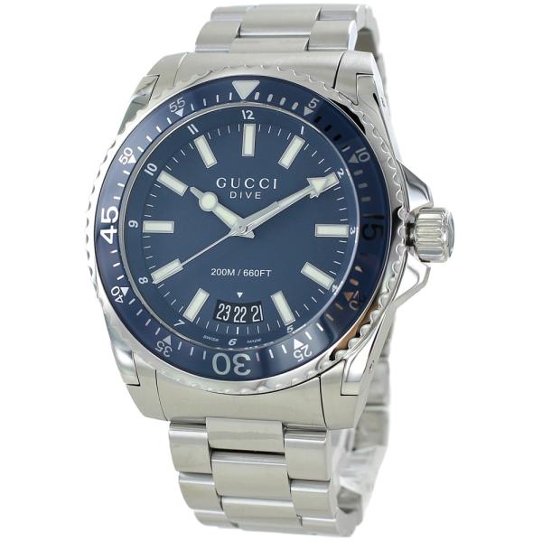 GUCCI グッチ 腕時計 手表 メンズ 20気圧防水 ダイヴ ブルー