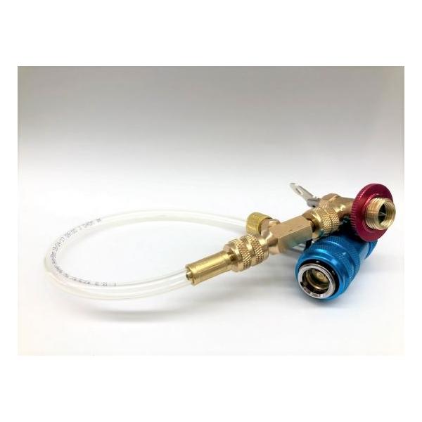 エアコン用冷媒ホース ２／４　　12m 送料無料 新型カーエアコン 1234yfクーラー専用 冷気復活 メーター付