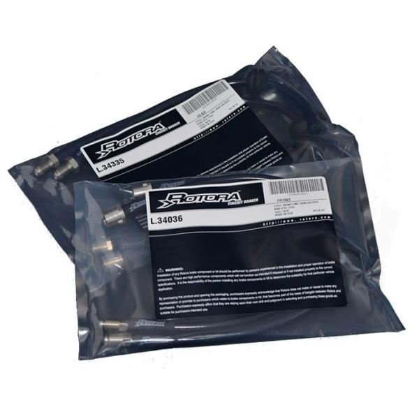 ROTORA ステンレスメッシュ ブレーキホース フロント L.34023  