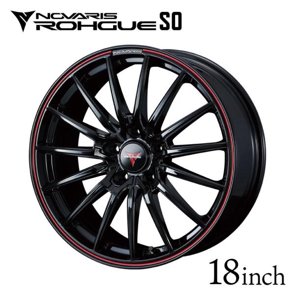 ノヴァリス・ローグ SO 18インチ 7J インセット +53 5H-114.3 ピアノ
