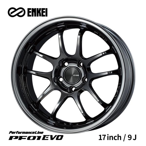 ENKEI Performance Line PF01 17インチ 4本セット norauto_pf01evo-1790sbk
