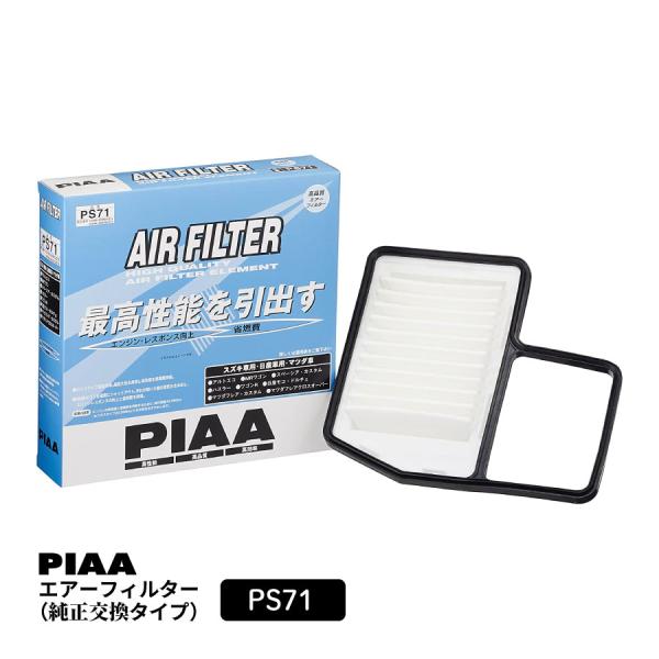 他サイト： PIAA エアーフィルター エアフィルター 1個入 [日産/マツダ車用] ワゴンR・モコ・フレア 他 PS71 ピアの商品画像