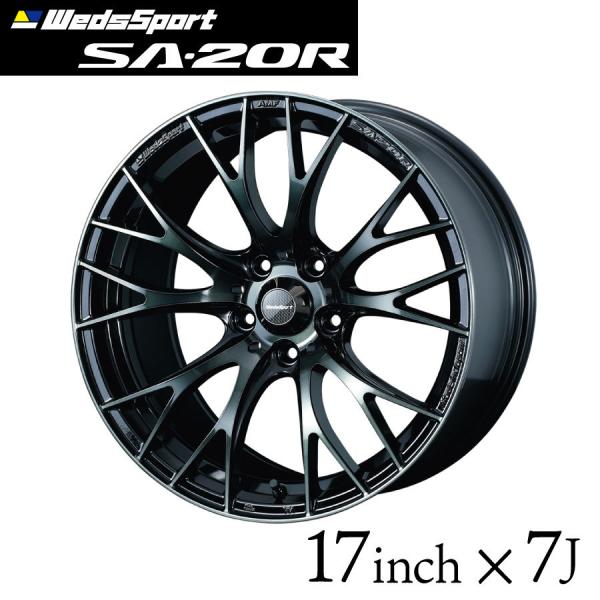 Weds SA20R 17インチ7J 50 ウェッズスポーツ SA-20R 17インチ 7J インセット43/50 4穴 PCD