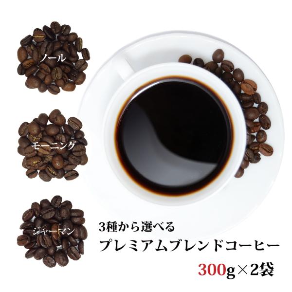 コーヒー豆 珈琲 送料無料 選べるプレミアムブレンドコーヒー 600g