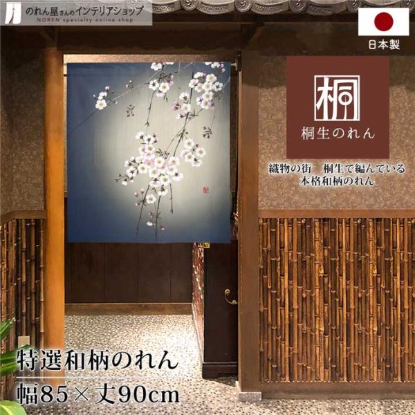 当店こだわりの特選和柄のれんに90cm丈が登場です！【仕様】サイズ：幅 約85cm、丈 約90cm素材：ポリエステル 100％重量：約150g生産地：群馬県桐生市【詳細】■和風の市松模様に編んだ、透け感のあるレース生地です。■向こう側が明る...