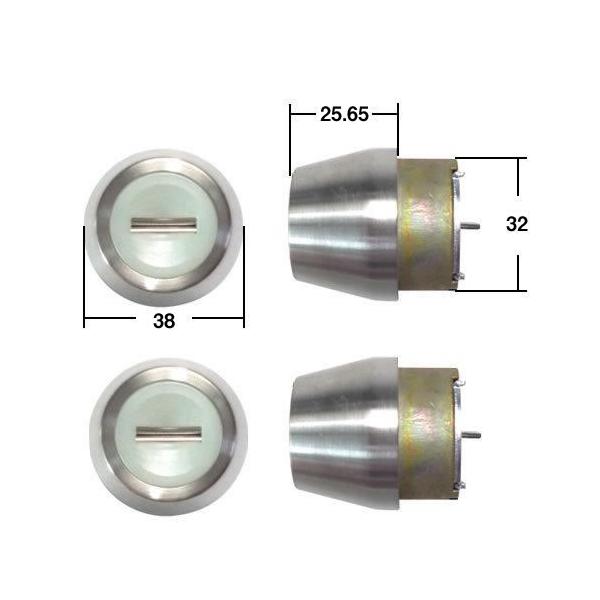 LIXIL（リクシル） TOSTEM MIWA 2個同一 PSキー QDC668 + QDK668