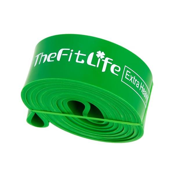 TheFitLife トレーニングチューブ 筋トレチューブ 懸垂チューブ (緑)