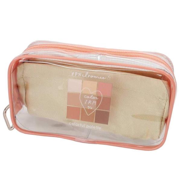 IRO MEE BOXクリアペンポーチ シャドー ベージュ