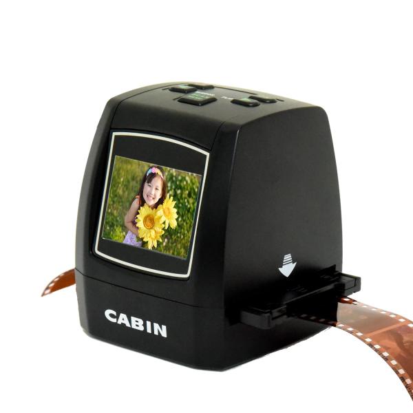 CABIN コンパクト フィルムスキャナー ネガ デジタル化 35mm/110/126/スーパー8フィルム対応 約1400万画素 ネガ・ポジ対応 モニ