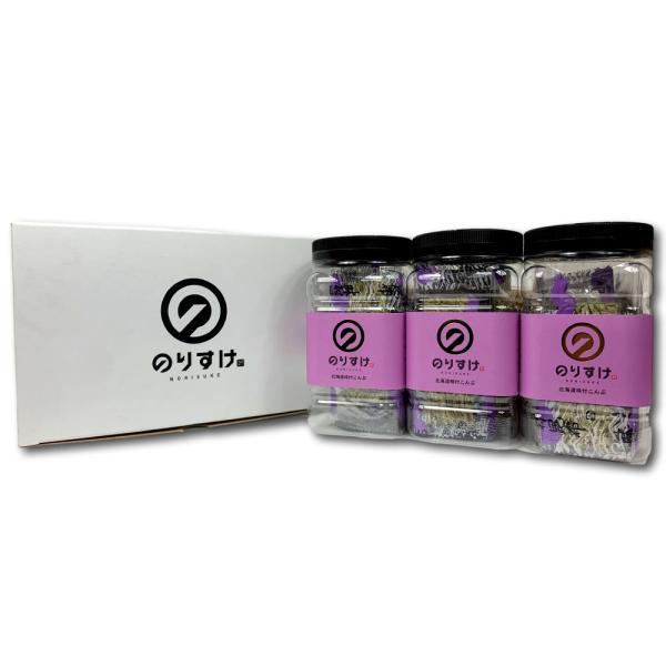 北海道道南産の昆布を特殊製法により薄くスライスし、ご飯にぴったりなかつお風味の醤油味に仕上げました。あたたかいご飯にのせてとろけるような食感をお楽しみください。保存しやすい卓上タイプで、贈答品としても喜ばれます。