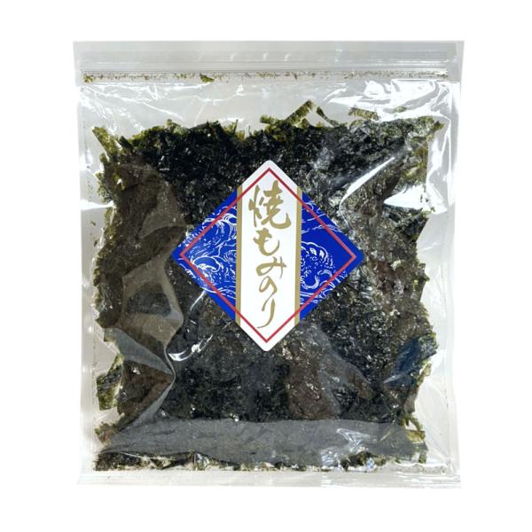 焼のりを加工した際に出る焼のりの切れ端です。味は付いていませんが、海苔の風味がお料理を引き立てます。そばやうどんなどの麺類、おやつやおつまみ、ご飯のお供、サラダのトッピングなど幅広くお使いいただけます。