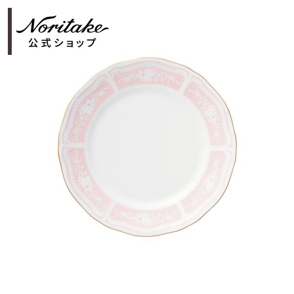 ノリタケ レースウッドゴールド 18cmプレート(ピンク ノリタケ レースウッドゴールド 18cmプレート(ピンク