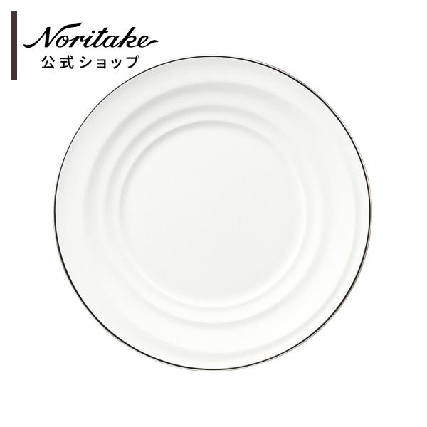 ノリタケ 水紋プラチナ 22cmプレート ■ デザート皿 パン皿 サラダ皿 シルバー