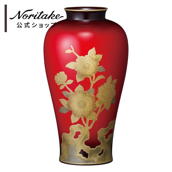 辰砂】花瓶 薔薇画 Noritake Studio Collection 【公式通販】