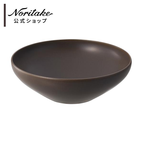 ノリタケ オリッジ 25cmボウル(茶) ( 電子レンジ対応 食洗機対応 盛り