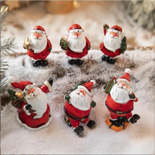 ☆ サンタ サンタクロース 置物 クリスマス オブジェ 飾り インテリア 陶器☆ サンタクロース オブジェ レザーサンタM 置物 陶器製品