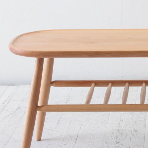 北欧家具 ダイニングテーブル ベンチにもなる棚付リビングテーブル Nrt B 403 アルダー材 Buyee Servicio De Proxy Japones Buyee Compra En Japon